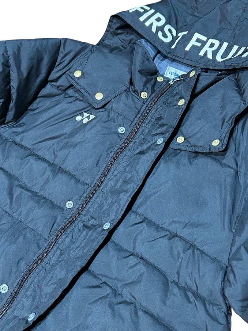 美品 ヨネックス ダウンベンチコート 【L Lサイズ】ヒートカプセル 黒 撥水