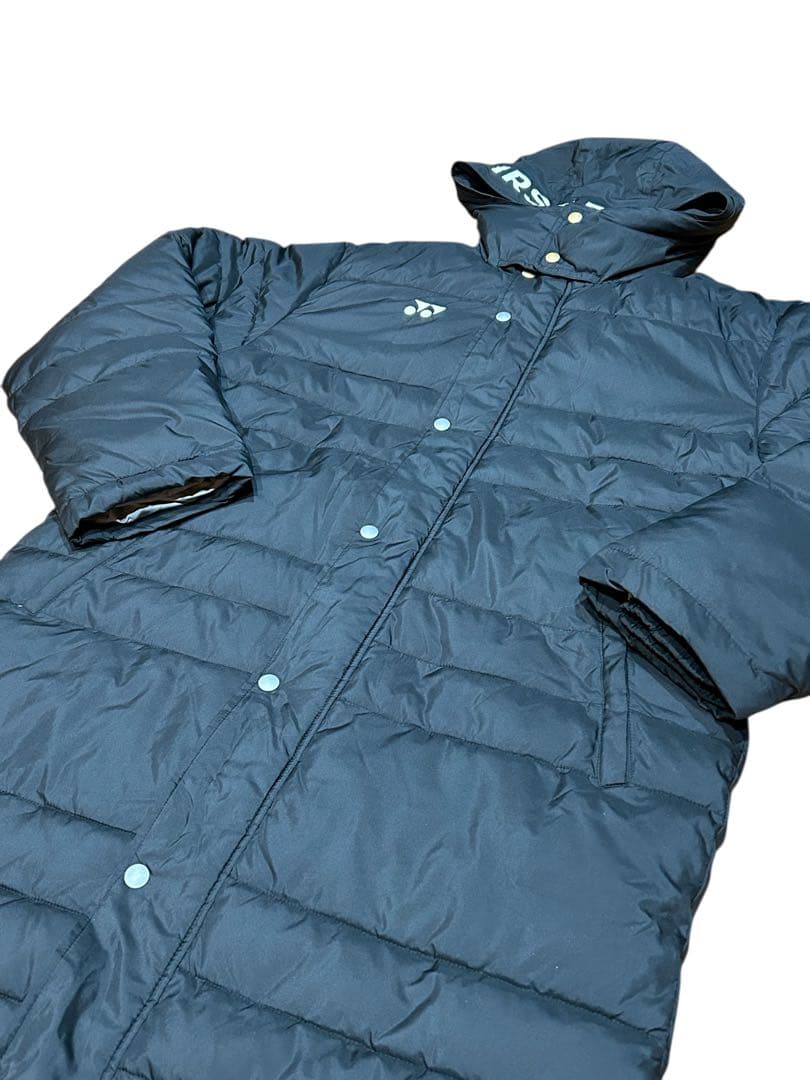 美品 ヨネックス ダウンベンチコート 【L Lサイズ】ヒートカプセル 黒 撥水