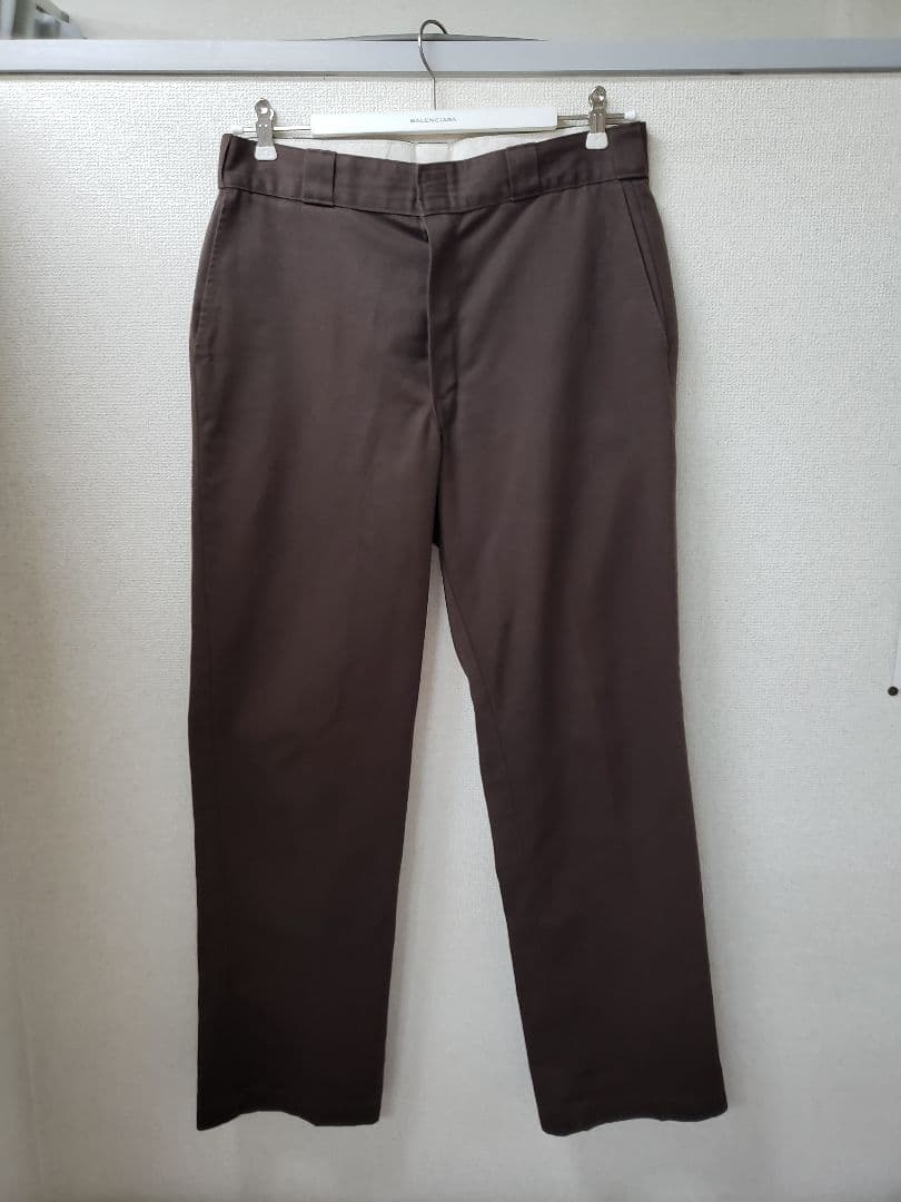 90.00s Dickies　ディッキーズ　ブラウン　チノパンW34 メキシコ製