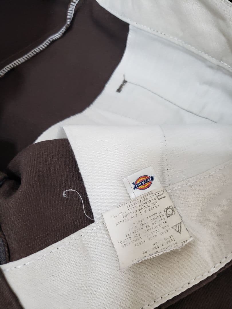 90.00s Dickies　ディッキーズ　ブラウン　チノパンW34 メキシコ製