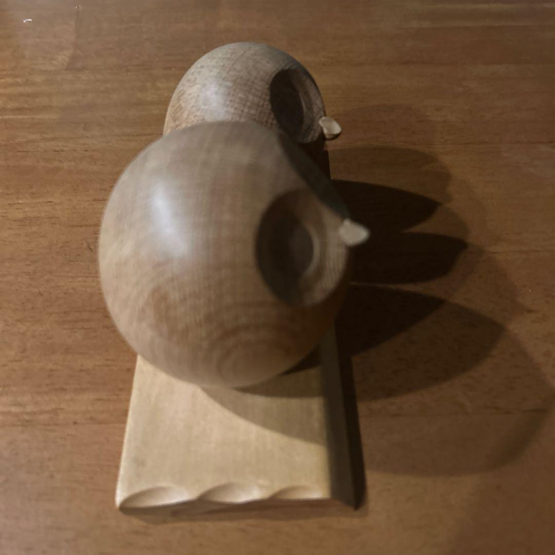【希少】旭川クラフト ヒサクラフト HISA-CRAFT 木彫り フクロウ ペア