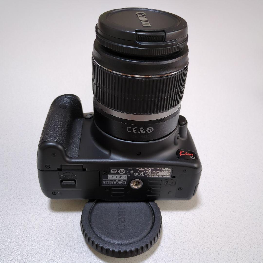 Canon EOS Kiss X2 一眼レフカメラ レンズ2本セットSDカード付