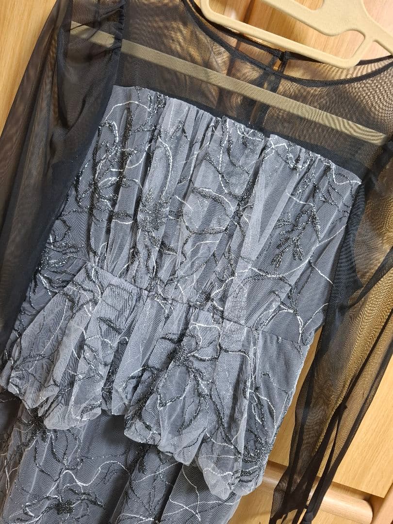 レースペプラムドレス　 パーティードレス