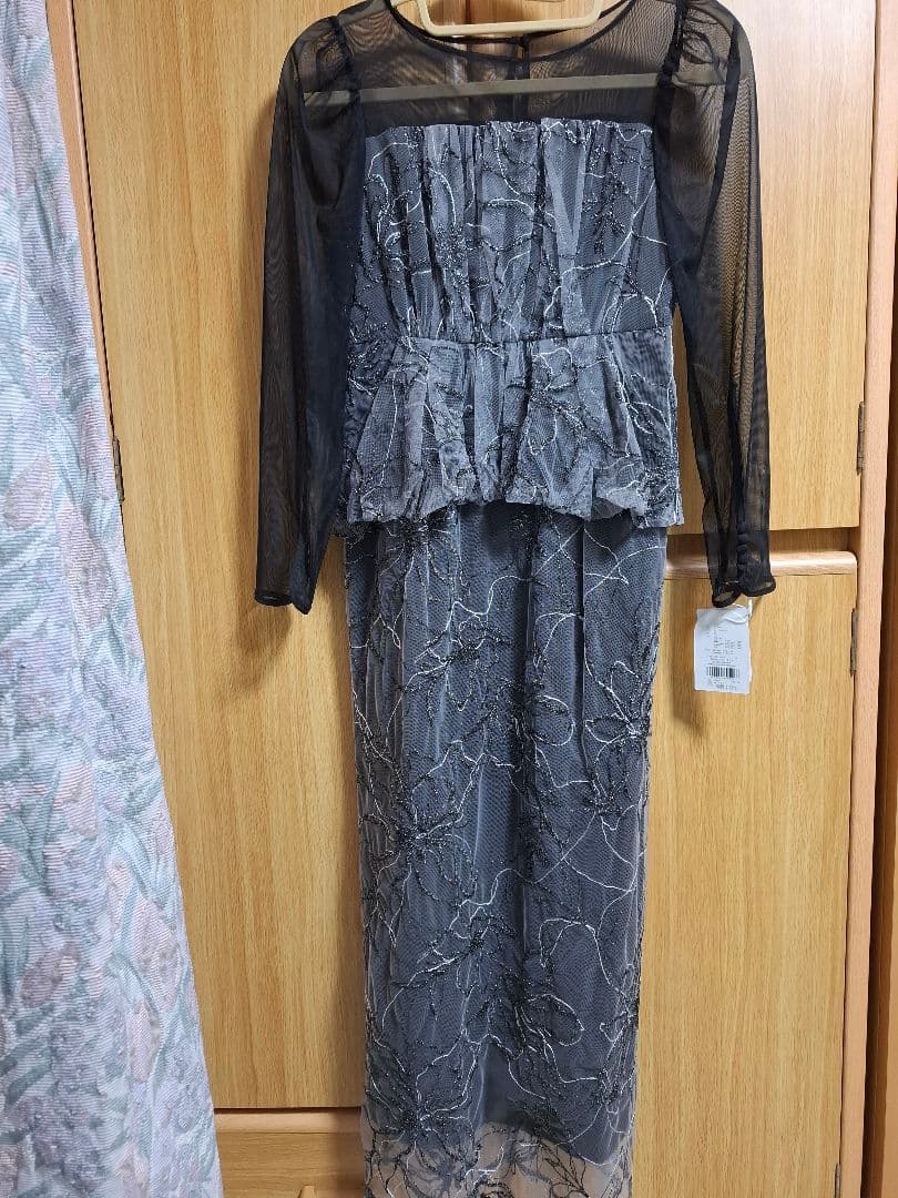 レースペプラムドレス　 パーティードレス