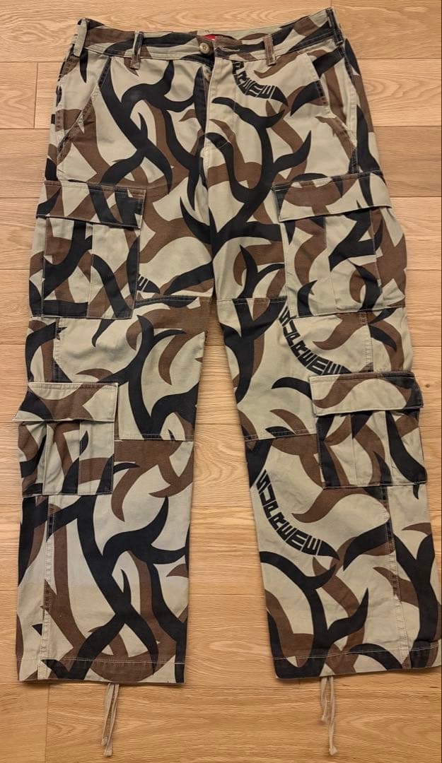 supreme トライバルカモ　カーゴパンツ
