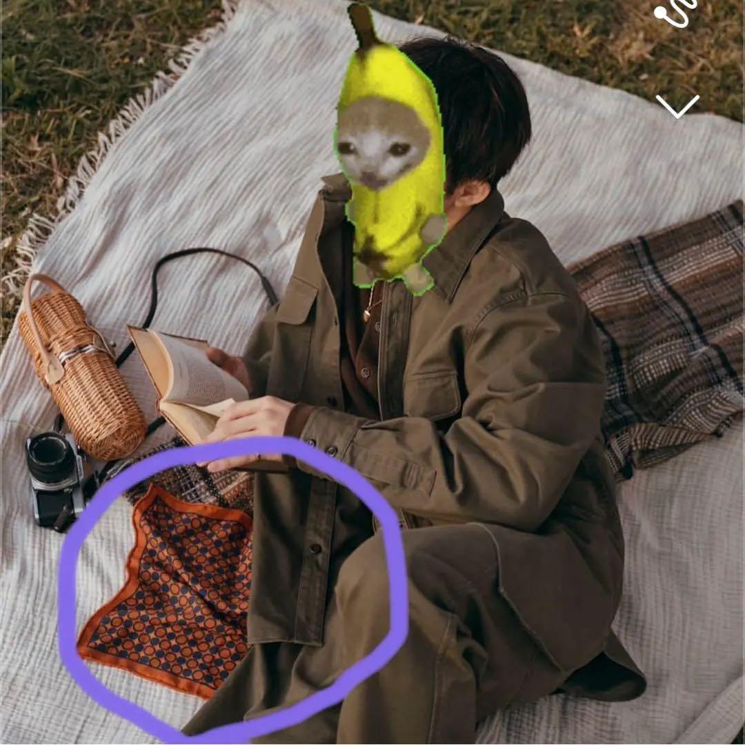 BANANA REPUBLICウールシルクポケットチーフ 岸優太