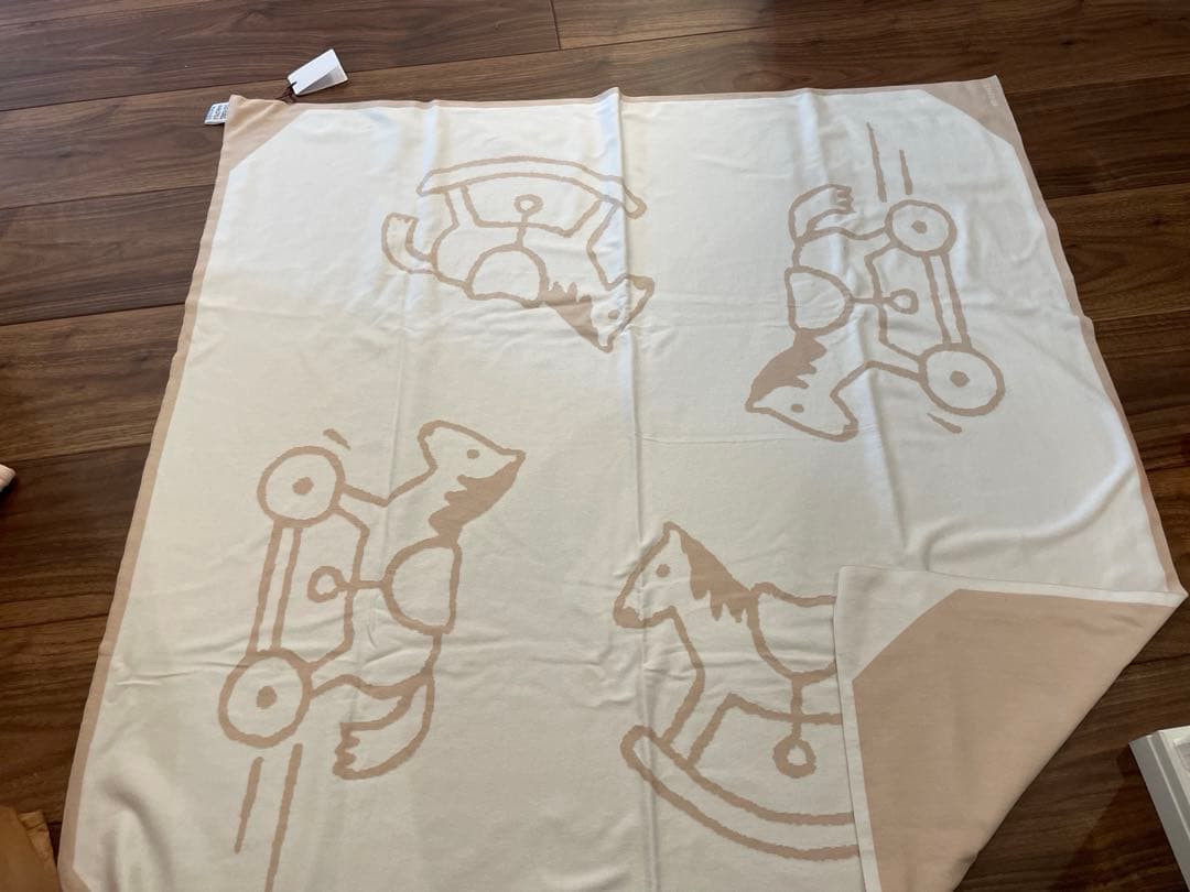 ＊未使用！HERMES ベビーブランケット 木馬＊