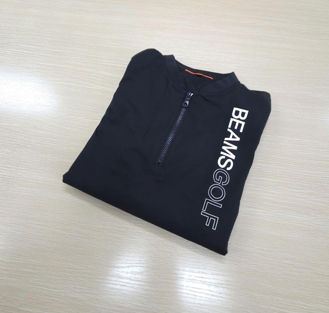 90. BEAMSGOLF ハーフジップ防風撥水ピステ