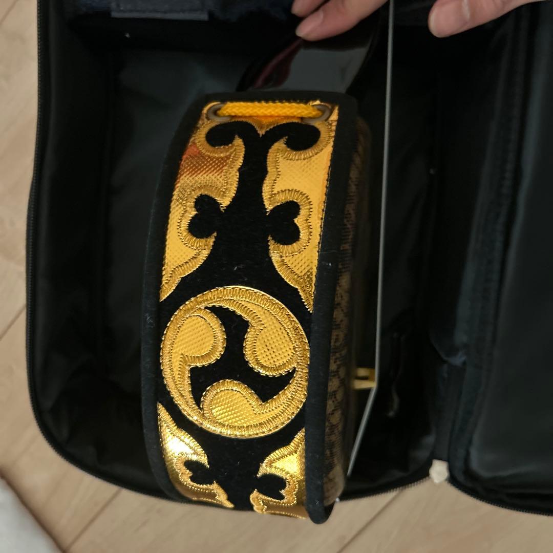 木*下様 沖縄三味線　三味線本体 ヘビ柄 ケース付き