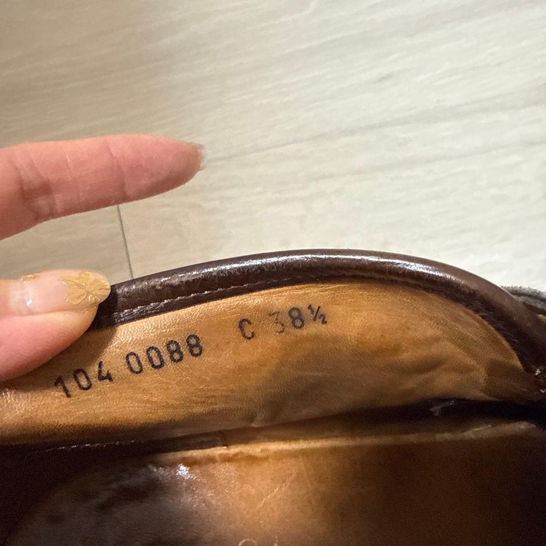 GUCCI ブラウン ローファー ゴールド金具