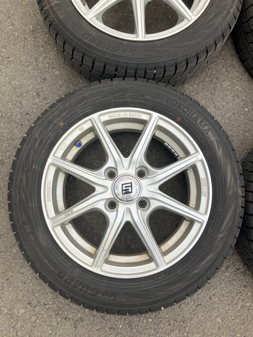 14インチ 冬タイヤアルミセット ヨコハマタイヤ155/65R14軽自動車送料込
