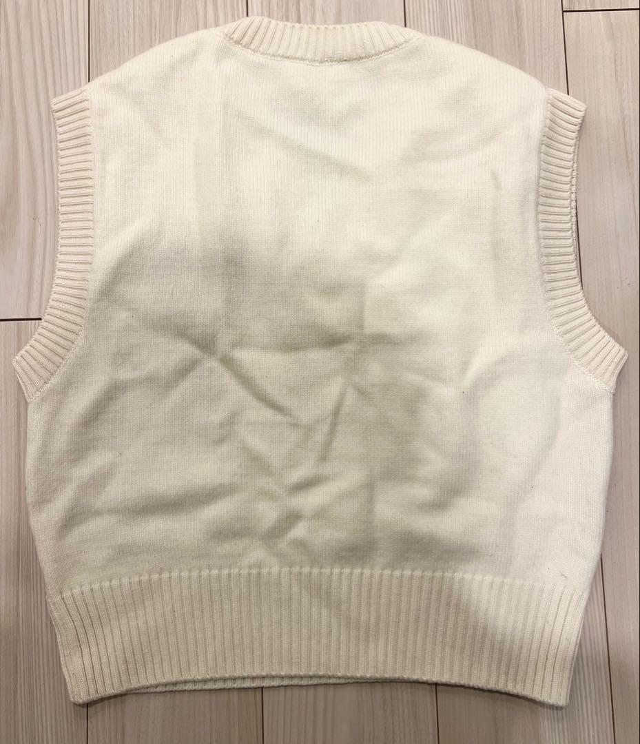 ami paris ハート ニット ベスト ホワイト