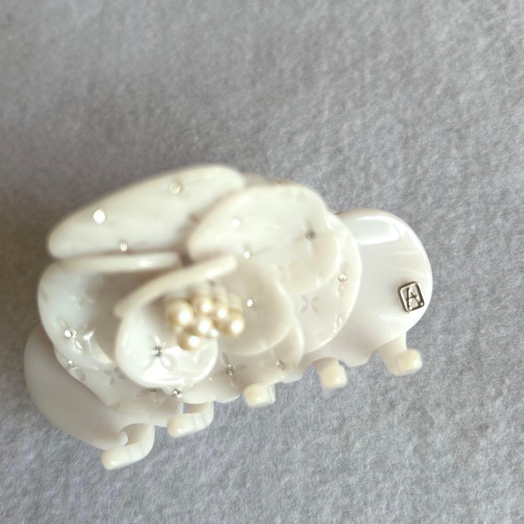 【美品】ALEXANDRE DE PARIS LISERAI S クリップ 白