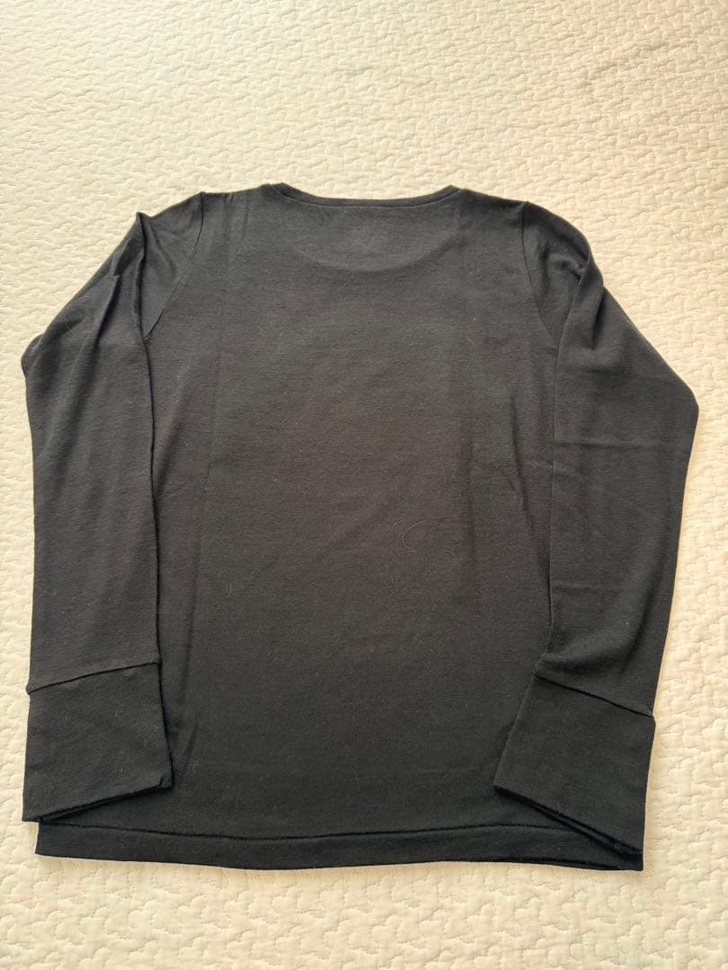 ANTIPAST クルーネックヴェルラン ブラックウール長袖トップス M