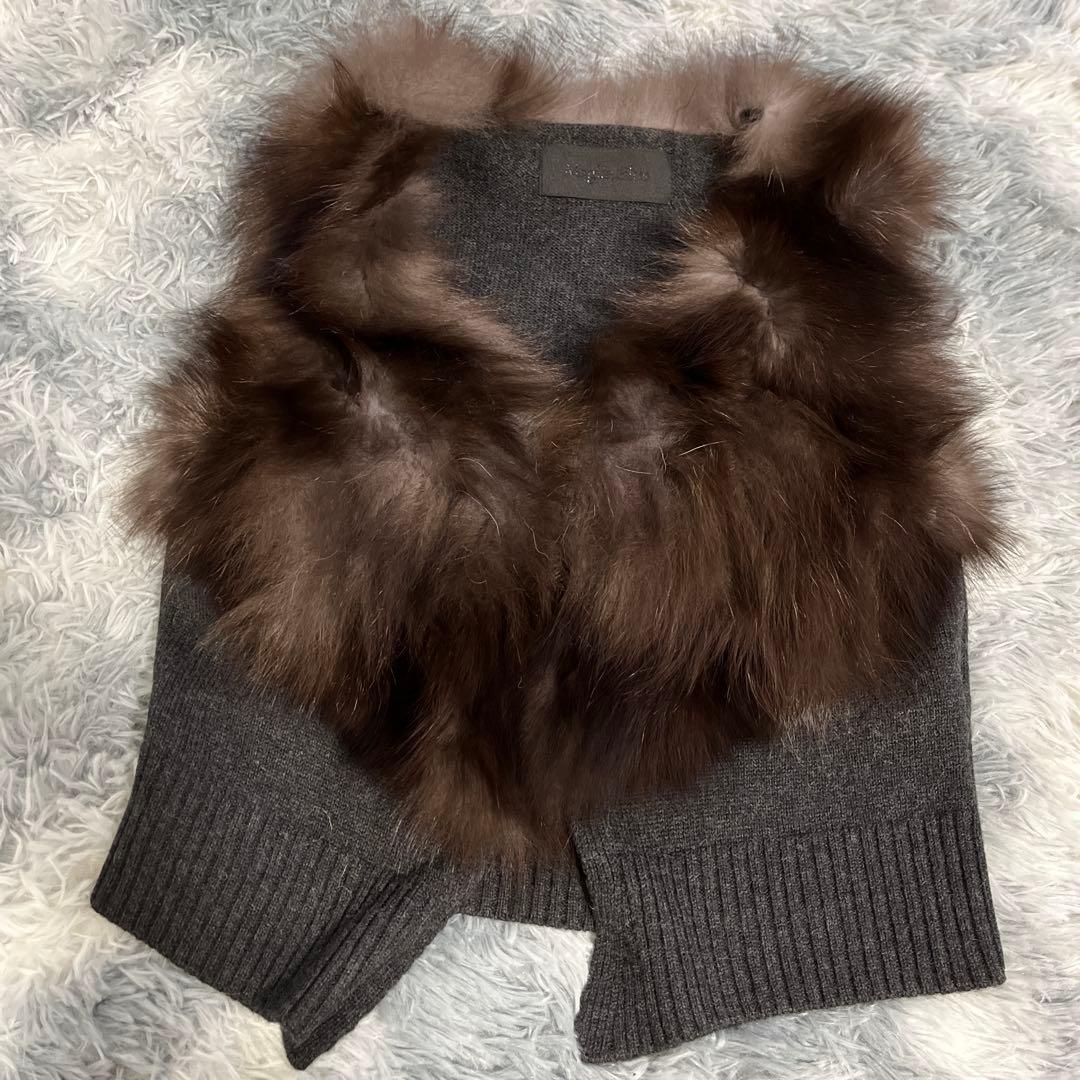 さおりん様【LANVIN en Bleu】ワンピ➕foxファーベスト