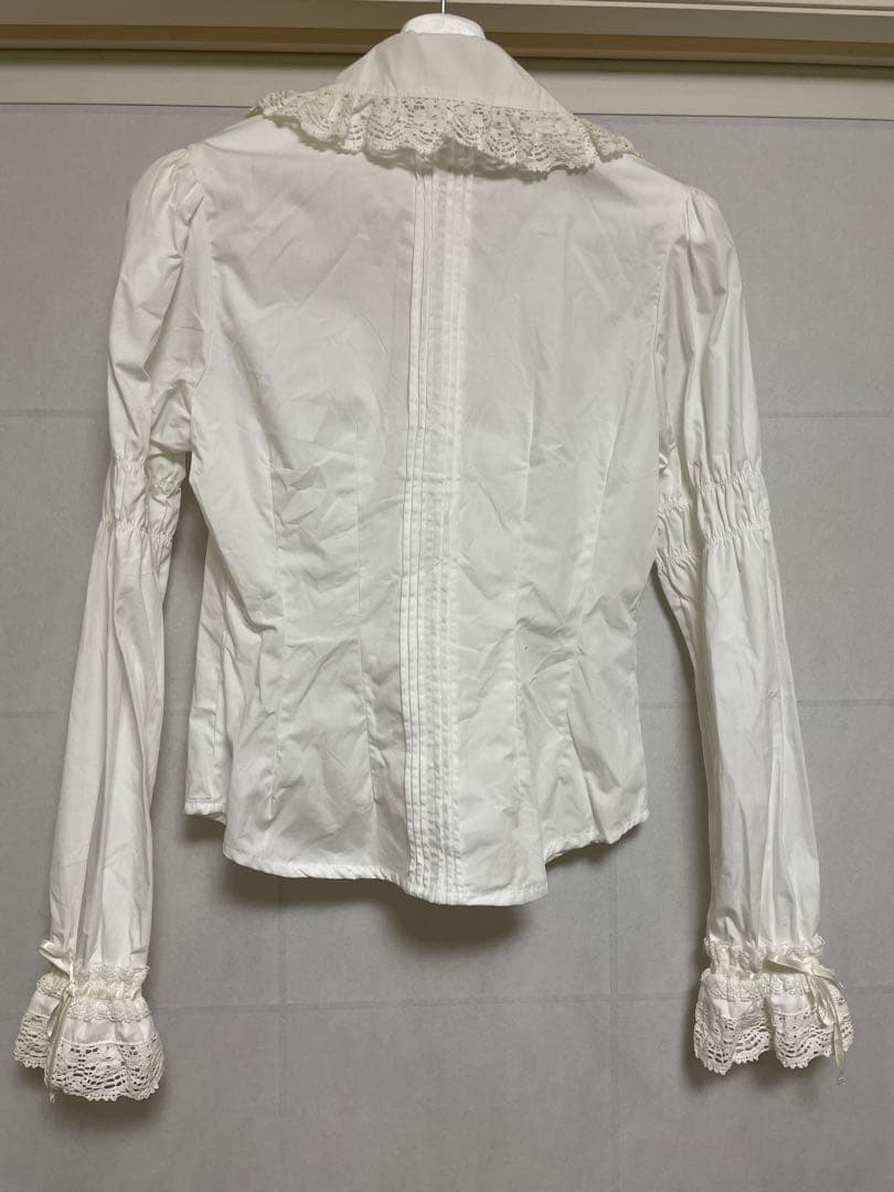 BABY, THE STARS SHINE BRIGHT 長袖ブラウス 白