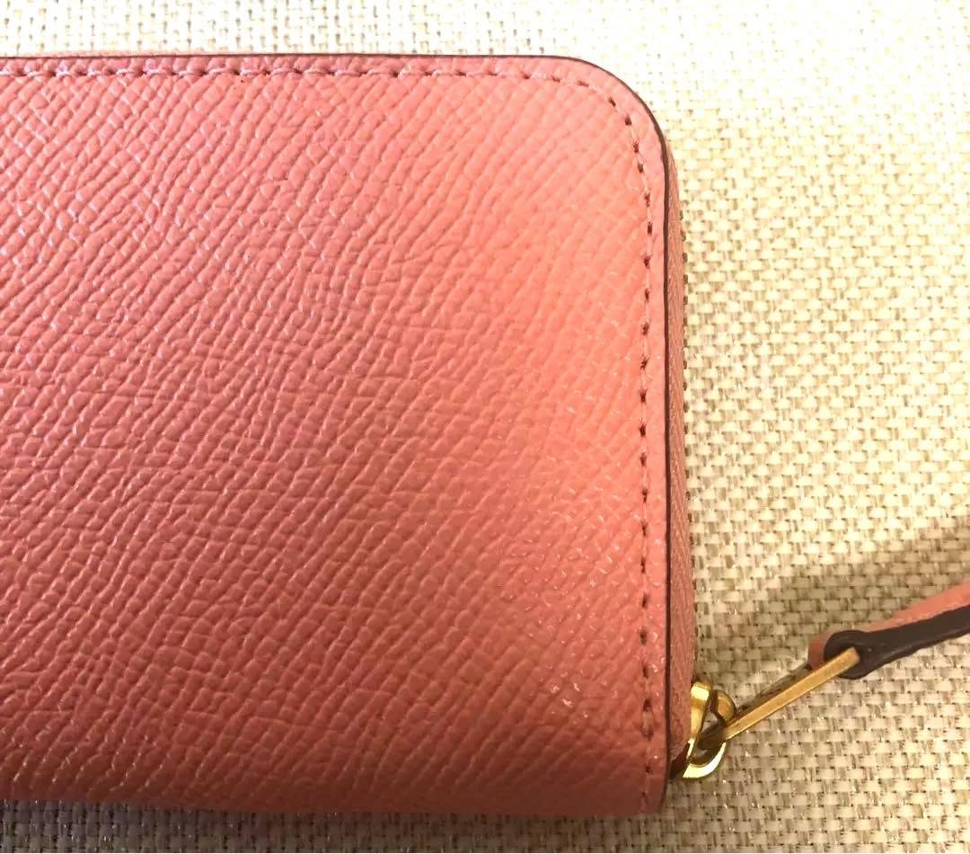 極美品【COACH】コーチ スモール ジップ アラウンド カード ケース