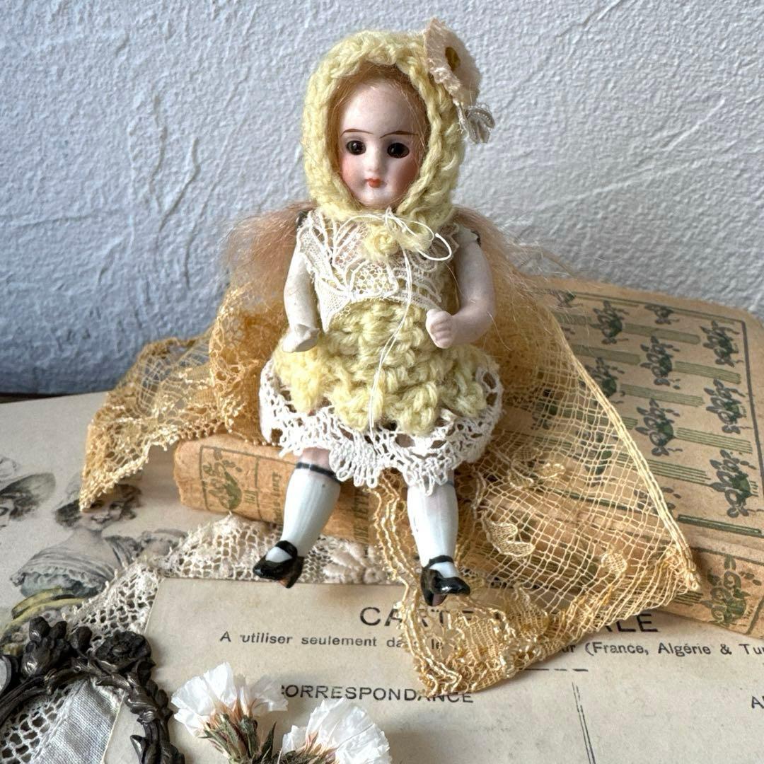 ドイツアンティークミニョネット　オールビスクドール　アンティークドール