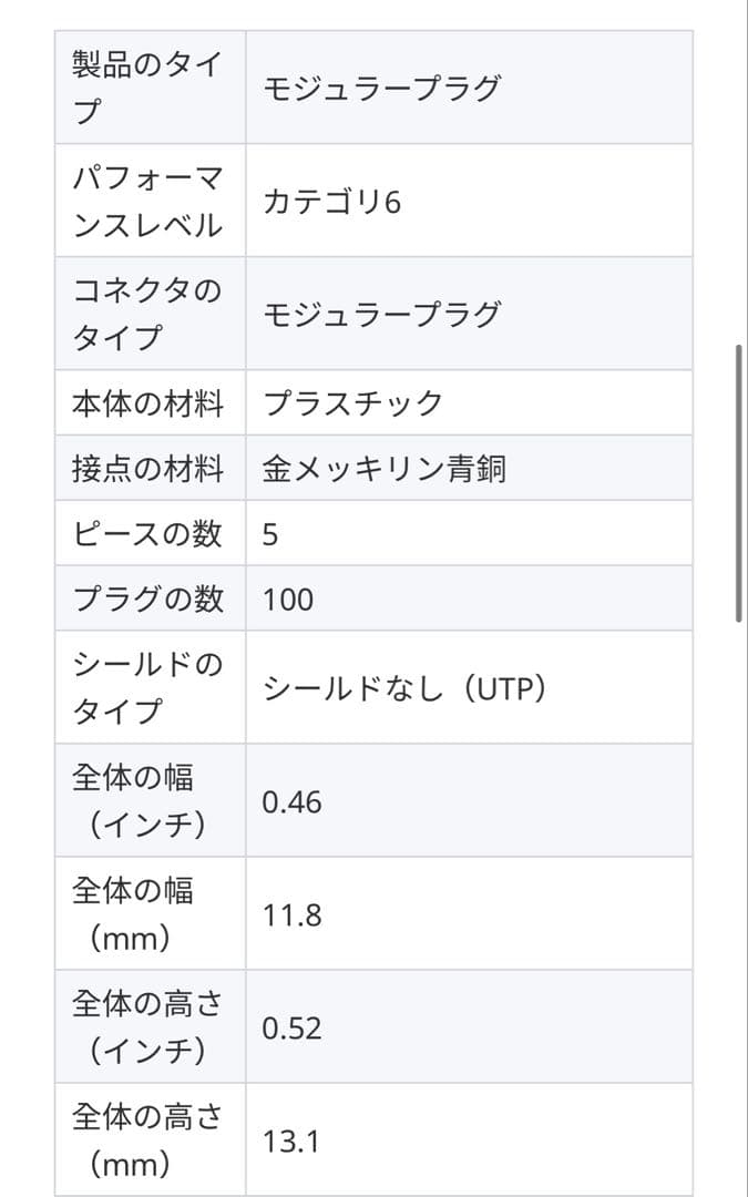 PAN-NET SP688-C モジュラープラグ 100個入り10箱