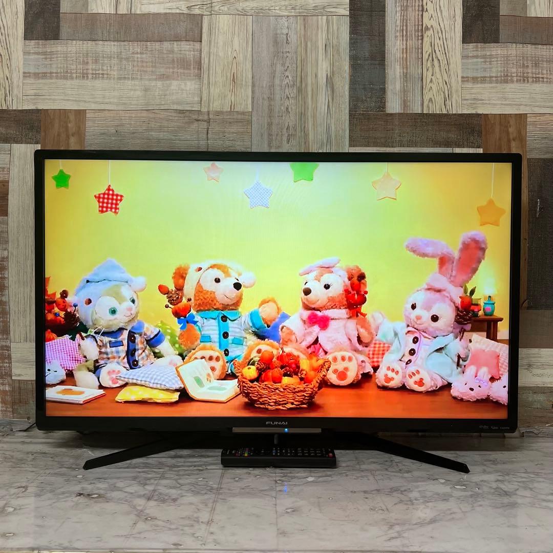 リクエスト価格❣️フナイ40V型HDD録画機能付テレビ見ながら録画も可能。