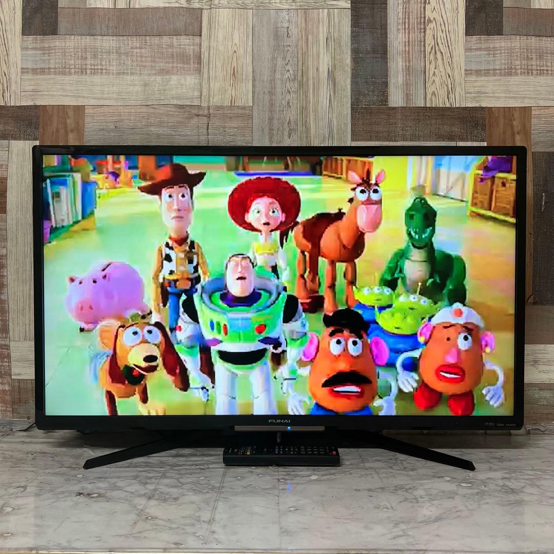 リクエスト価格❣️フナイ40V型HDD録画機能付テレビ見ながら録画も可能。
