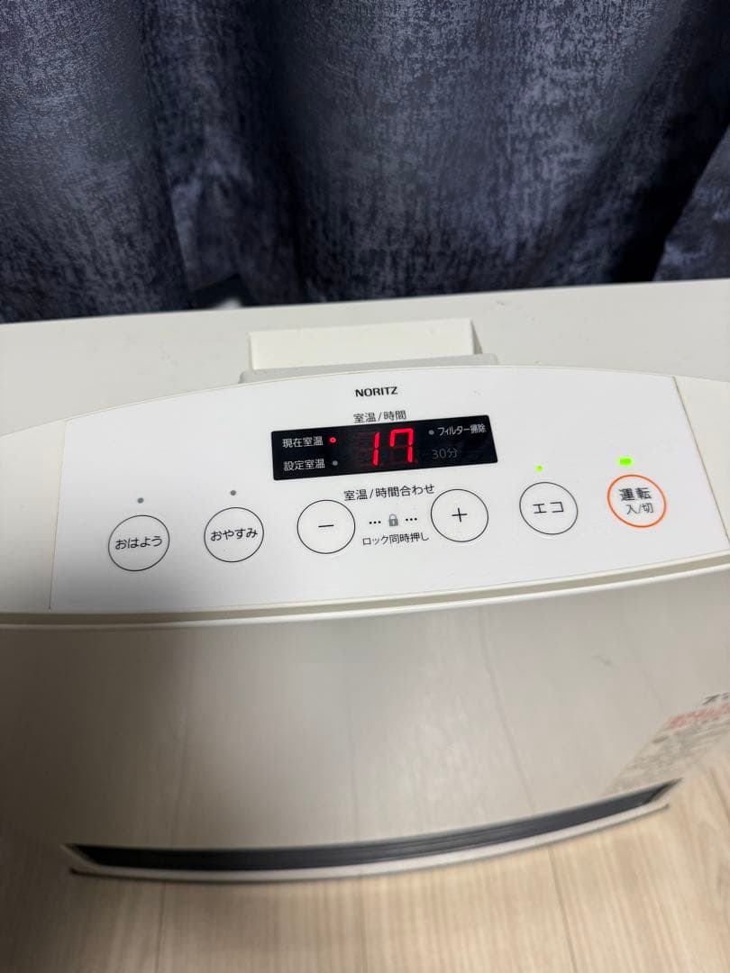 【稼働品】NORITZ ノーリツ ガスファンヒーター 都市ガス