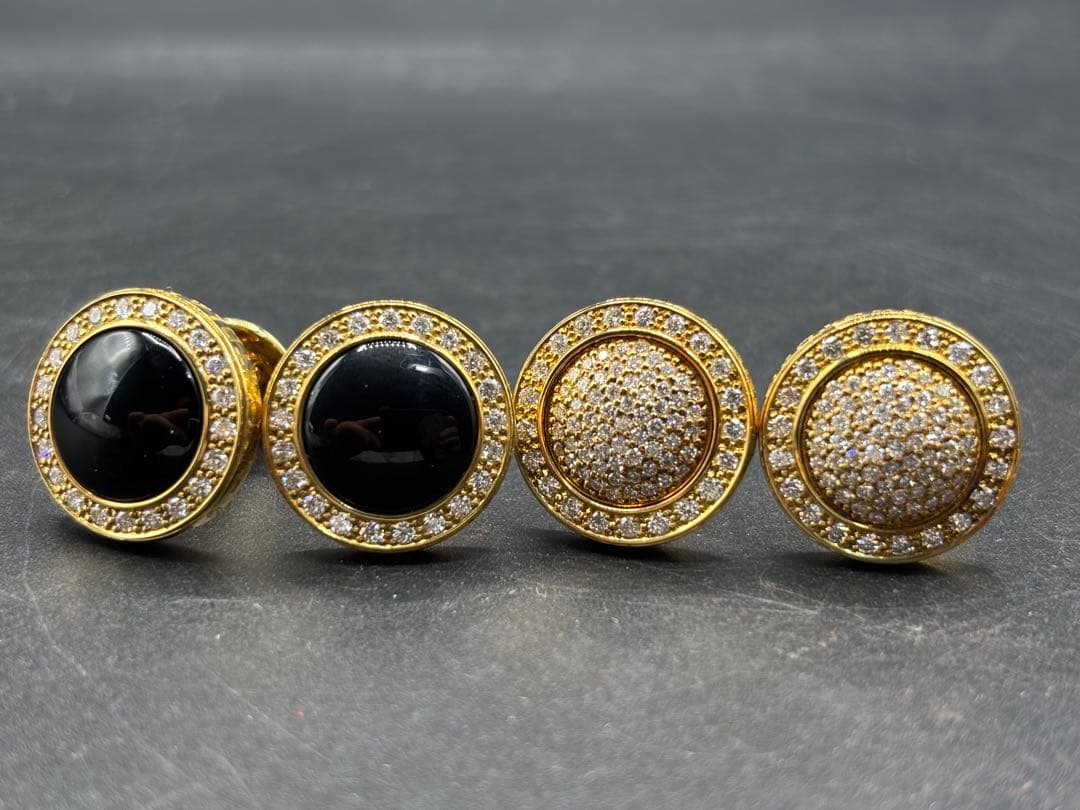 金メッキ カフリンクス 2ペア