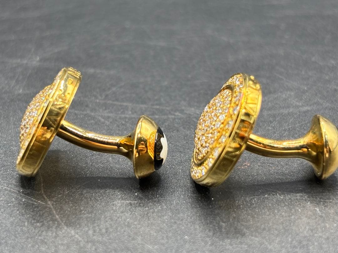 金メッキ カフリンクス 2ペア