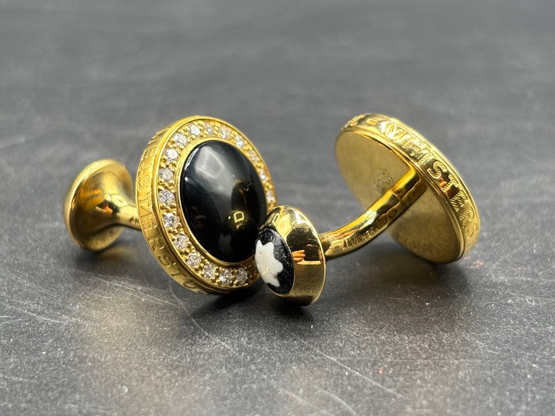 金メッキ カフリンクス 2ペア