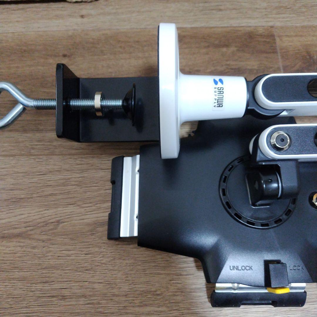 調整可能 　タブレットiPad　アーム 11〜13インチ　サンワサプライ