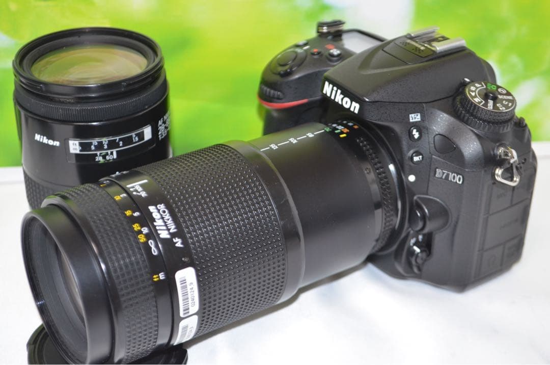 美品 ニコン Nikon D7100☆スマホに転送可♪☆ダブルレンズ☆本格一眼