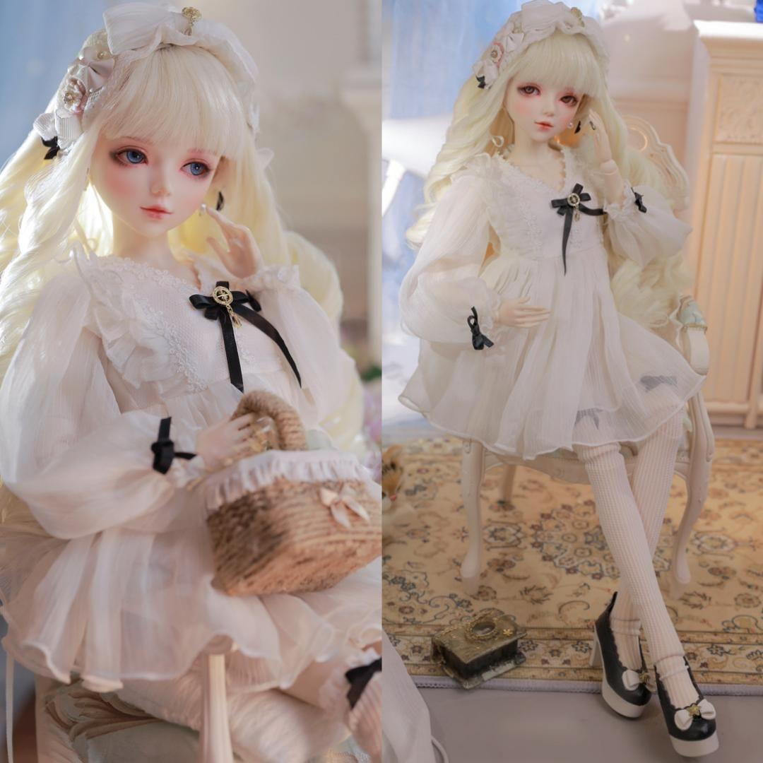BJD 1/3ドール フルセット 本体 60cm 球体関節人形 眼球 メイク済