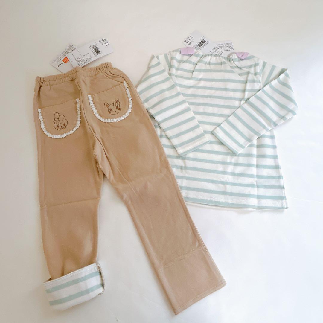 【クーラクール】マイメロコラボෆ‪長袖Tシャツෆ‪ロングパンツ100cm