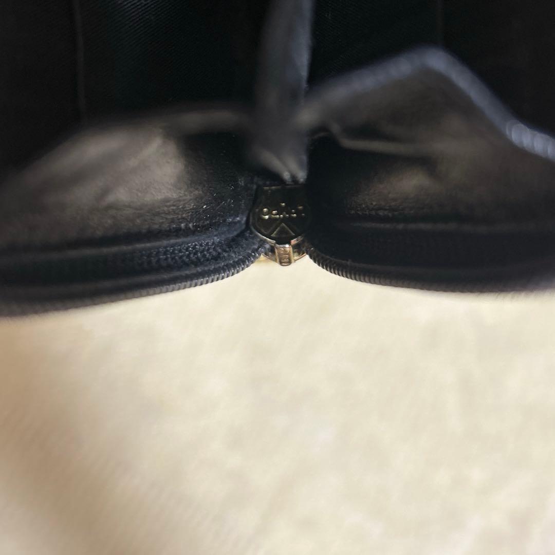 takashi CHANEL ブラックレザー 長財布