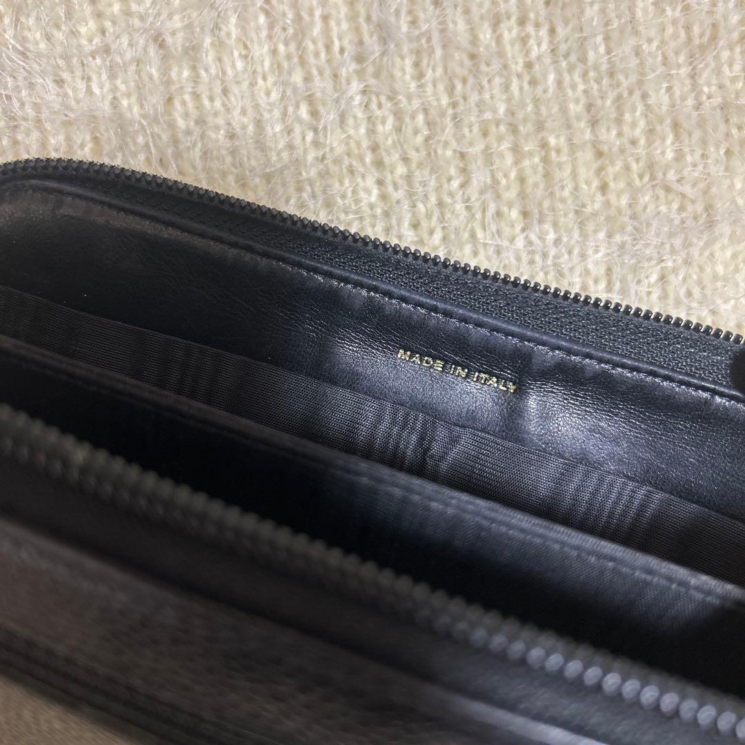 takashi CHANEL ブラックレザー 長財布