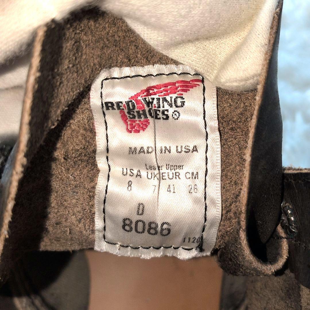 【希少 美品】レッドウィング　アイアンレンジャー　チャコール　8086　8D