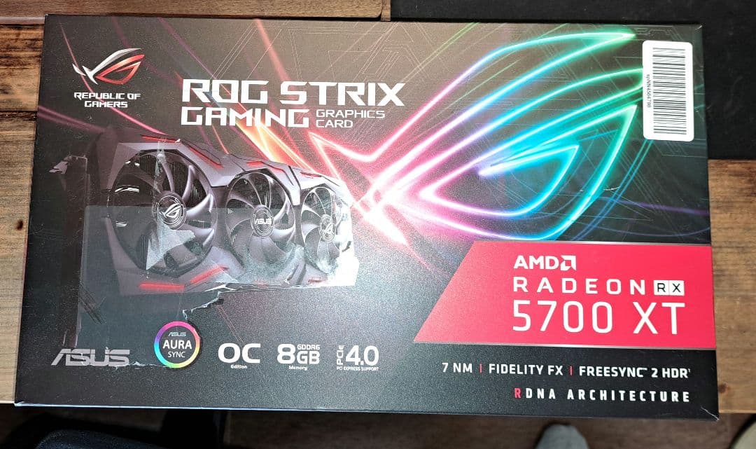 グラフィックボード・グラボ・ビデオカード RX5700XT ROG STRIX GAMING