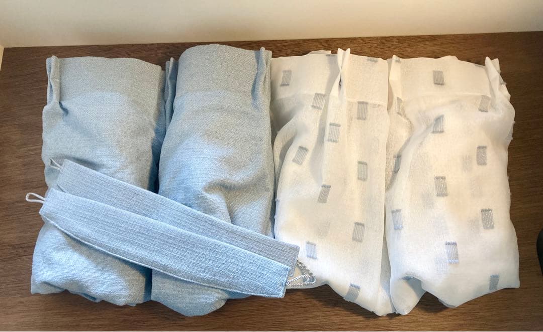 MOMO NATURAL ドレープ・レースカーテン 幅144丈148