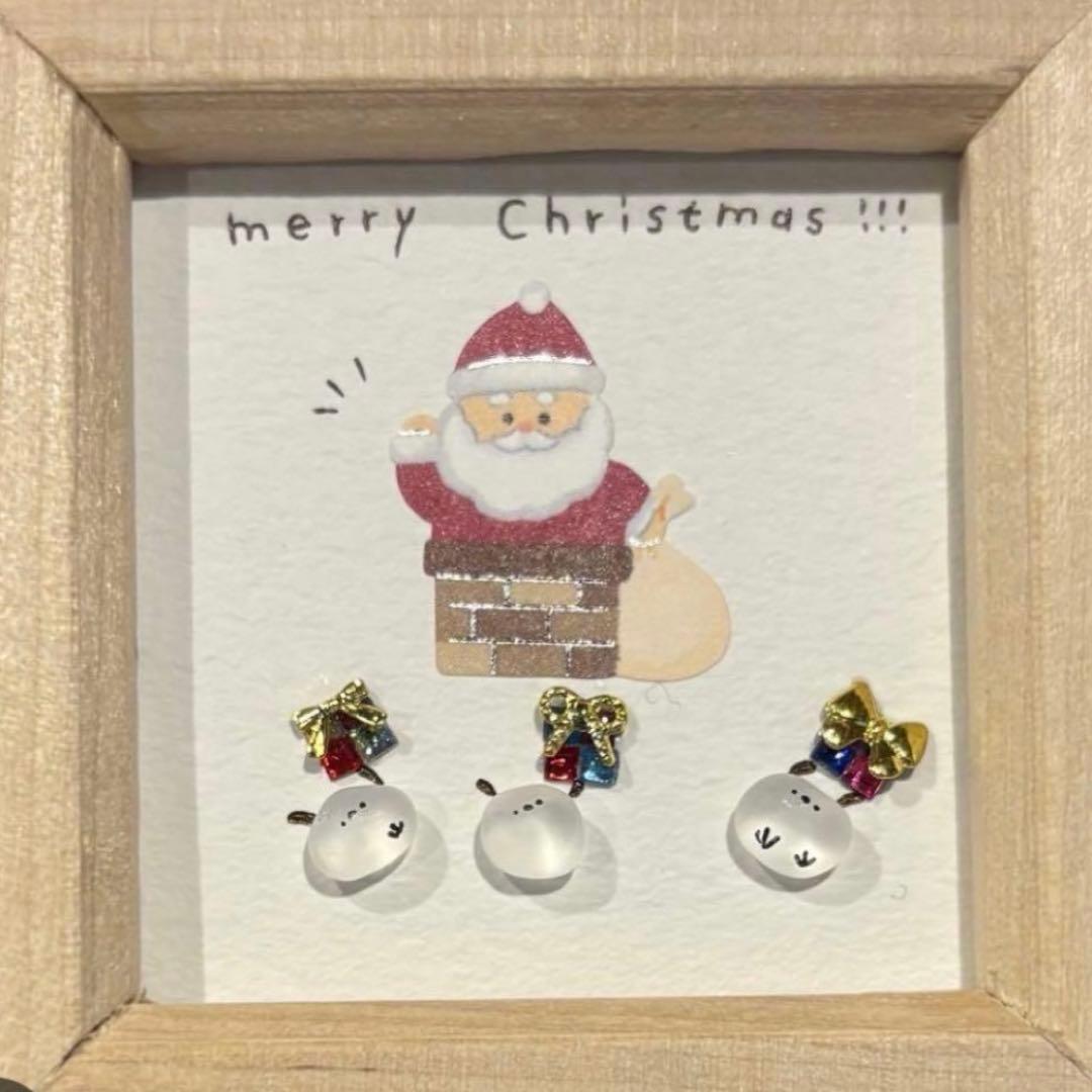 シマエナガと馬　。シーグラスアート