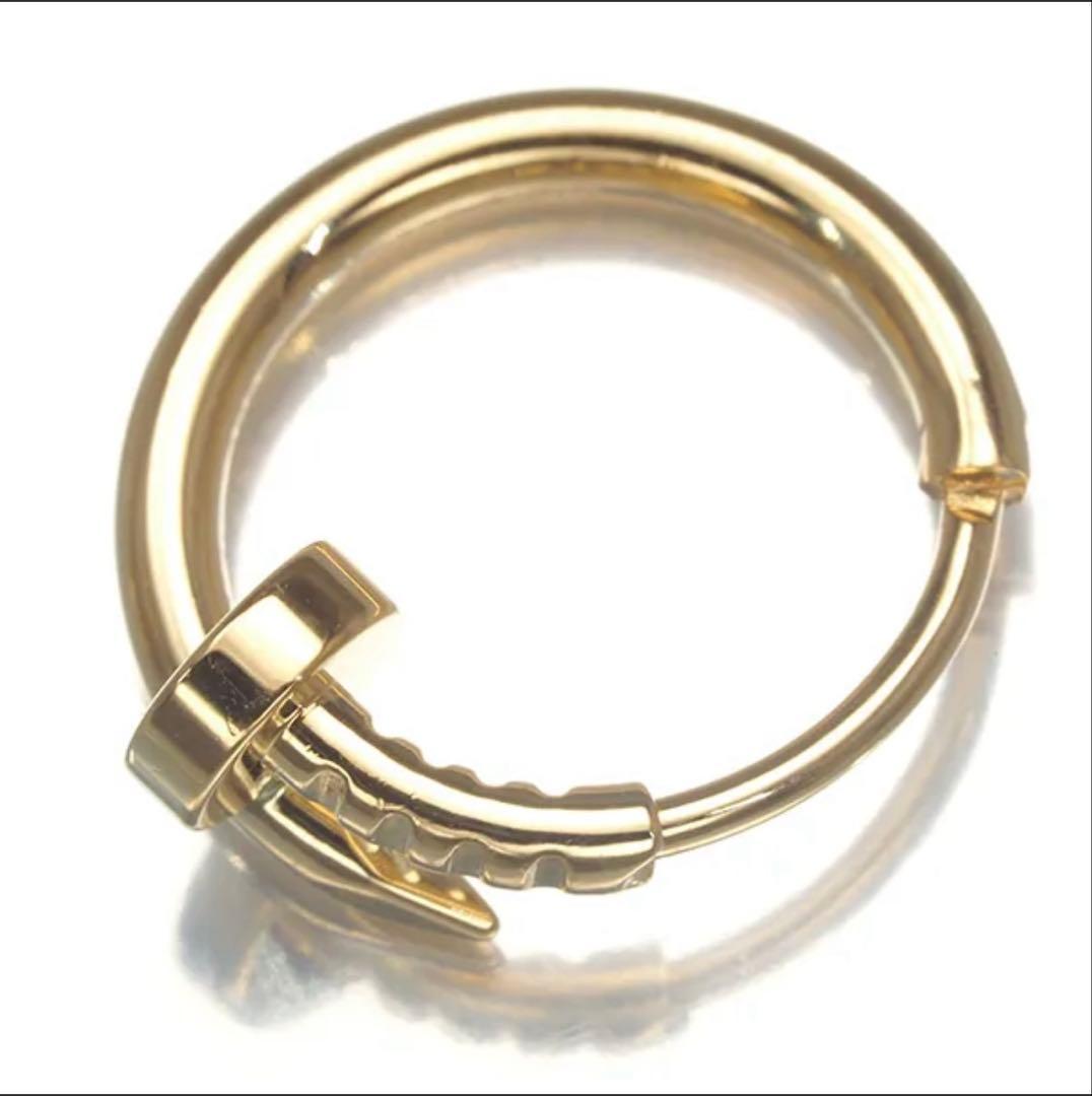 カルティエ ピアス ジュストアンクル 片耳 K18YG 保証書付き