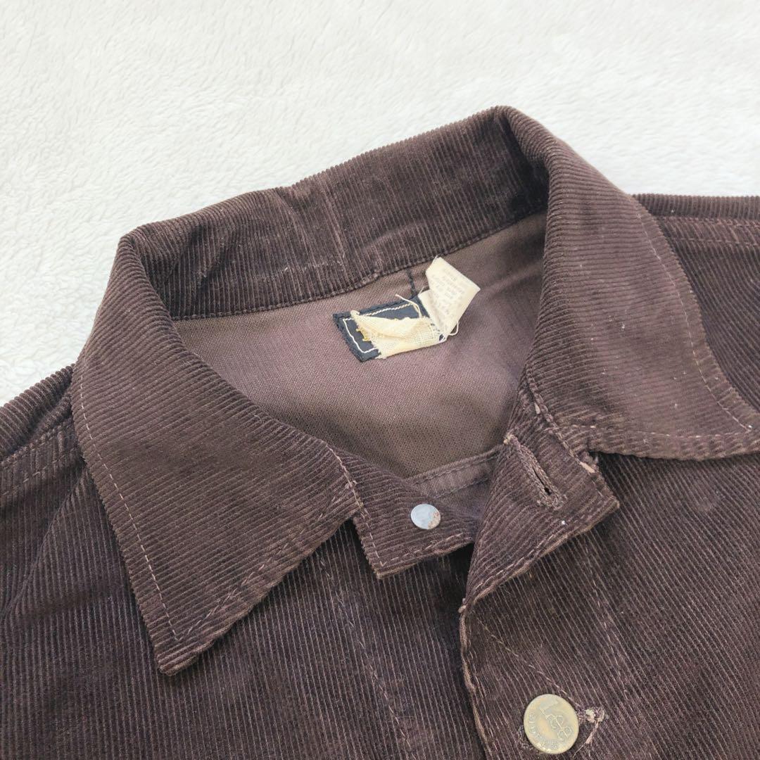 【70sヴィンテージ】Lee コーデュロイジャケット M 茶 希少サイズ