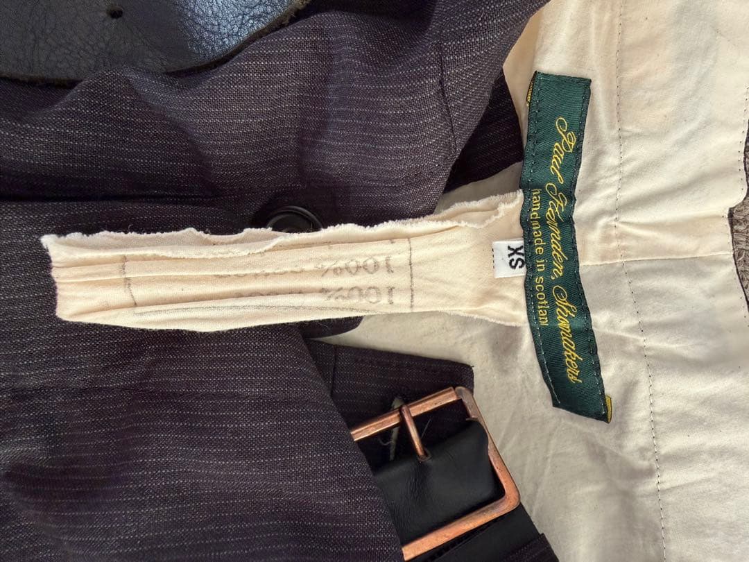 Paul Harnden Shoemakers ベルトトラウザー