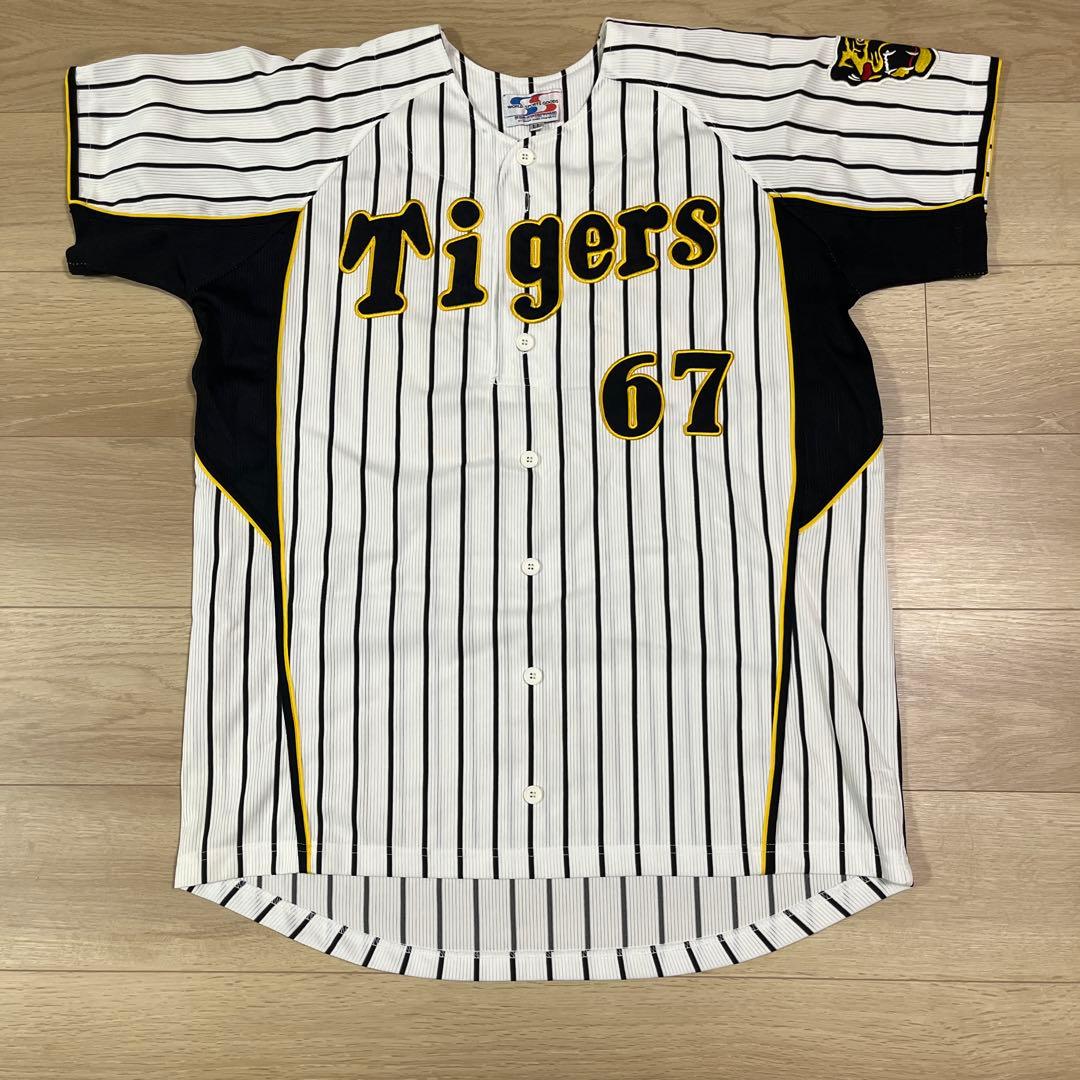 阪神タイガース　ブラゼル　刺繍ユニフォームホームユニフォーム