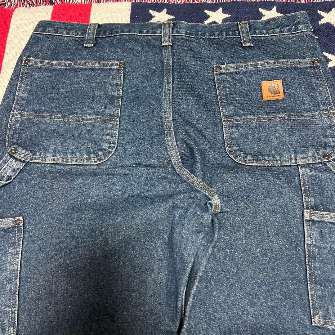 希少carhartt デニムカーハートダブルニーペインター イレギュラー品 美品