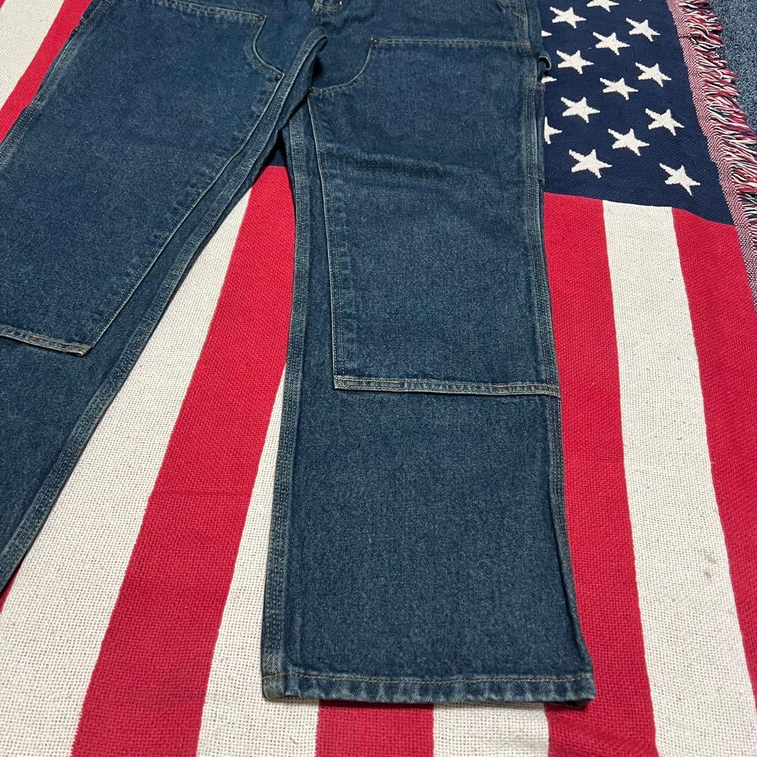 希少carhartt デニムカーハートダブルニーペインター イレギュラー品 美品