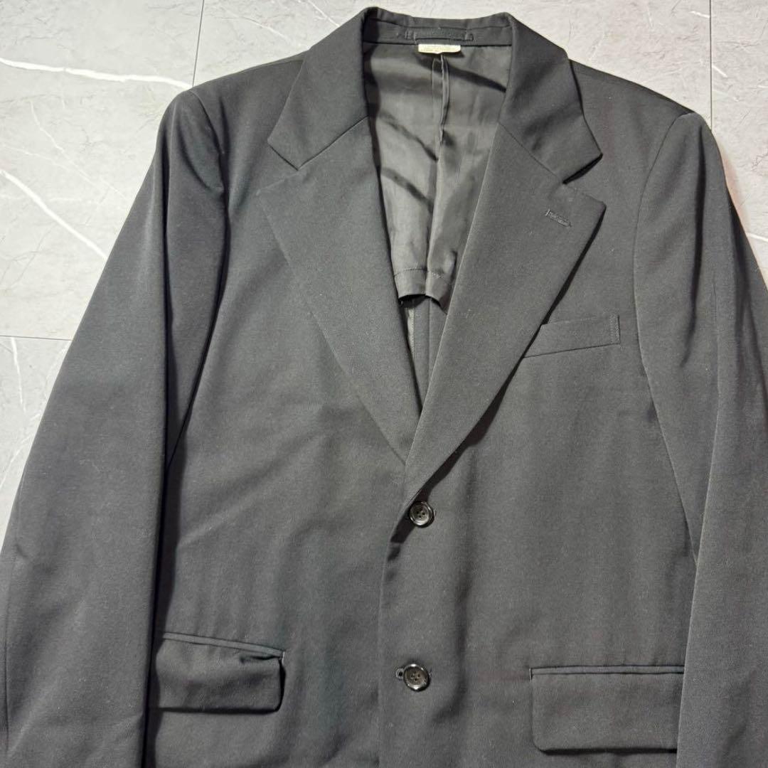 コムデギャルソンオムプリュス　ジャケット　19SS　フェイクレザー切替　断ち切り