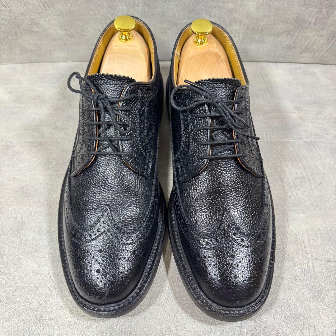 リーガル REGAL 2585 ウィングチップ シボ革 黒 25.5㎝