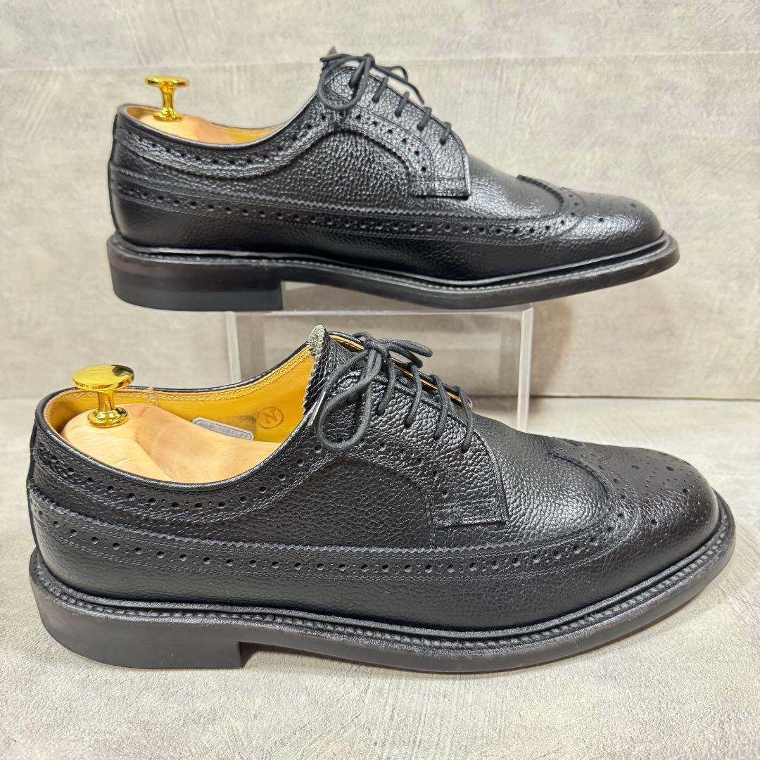 リーガル REGAL 2585 ウィングチップ シボ革 黒 25.5㎝