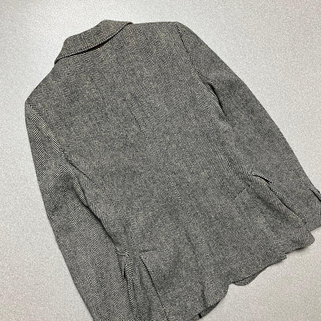 ポロラルフローレン ヘリンボーン アルパカ ラムウール テーラードジャケット