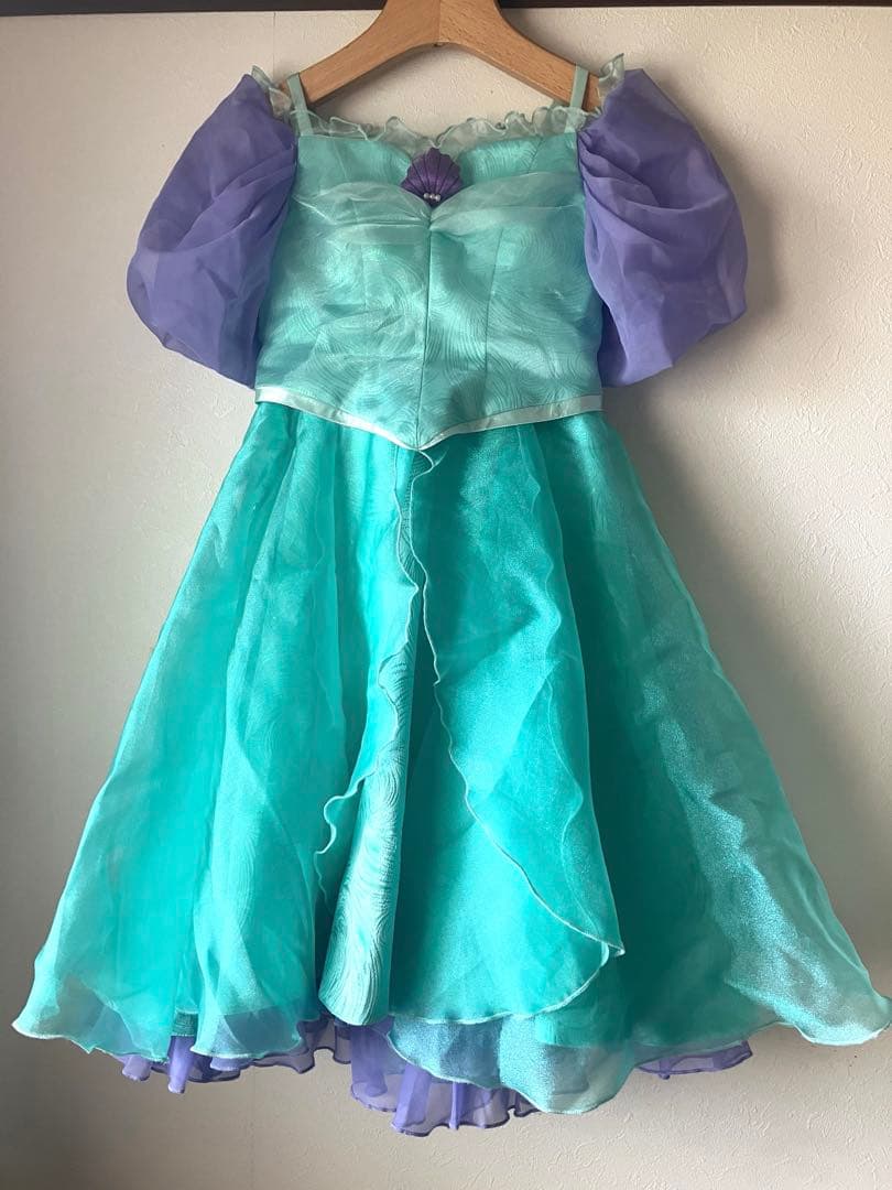 ビビディ・バビディ・ブティック　アリエルドレス110センチ　髪飾りつき